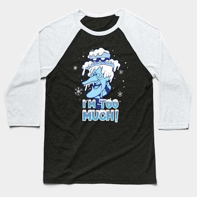 Snow Miser Baseball T-Shirt by Pittih